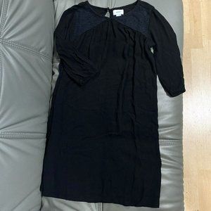 Old Navy Girls M 8 Black Dress Lace 3/4 Sleeve